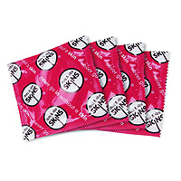 F76325 - 4 Skins Dots and Ribs Condoms