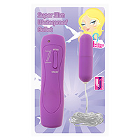 F76137 - 7 Function Slim Waterproof Purple Bullet