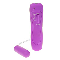 F76137 - 7 Function Slim Waterproof Purple Bullet