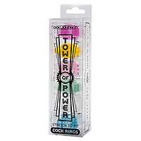 F77452 - Tower of Power Stretchy Cock Rings Set