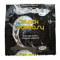 F76107 - EXS Black Fantasy Condoms (6 pack)