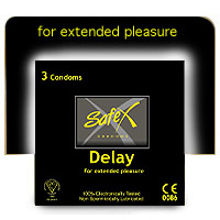 F74535 - Safex Delay Condoms - 3 Pack