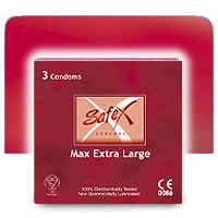 F74534 - Safex Extra Large Condoms - 3 Pack