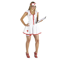 F76608 - Naughty Nurse PVC Costume (4 Piece)