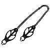 F75593 - Spartacus Black Chain Link Butterfly Nipple Clamps