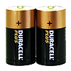 F74511 - Duracell Plus 2 Pack C Batteries