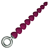 F77663 - Heart Anal Beads (10 inches)