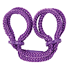 F76235 - Japanese Silk Adjustable Rope Ankle Cuffs