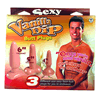 F71540 - 3 x Vanilla Dip Anal Butt Plugs