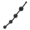 F77497d - Black Thai Jelly Beads
